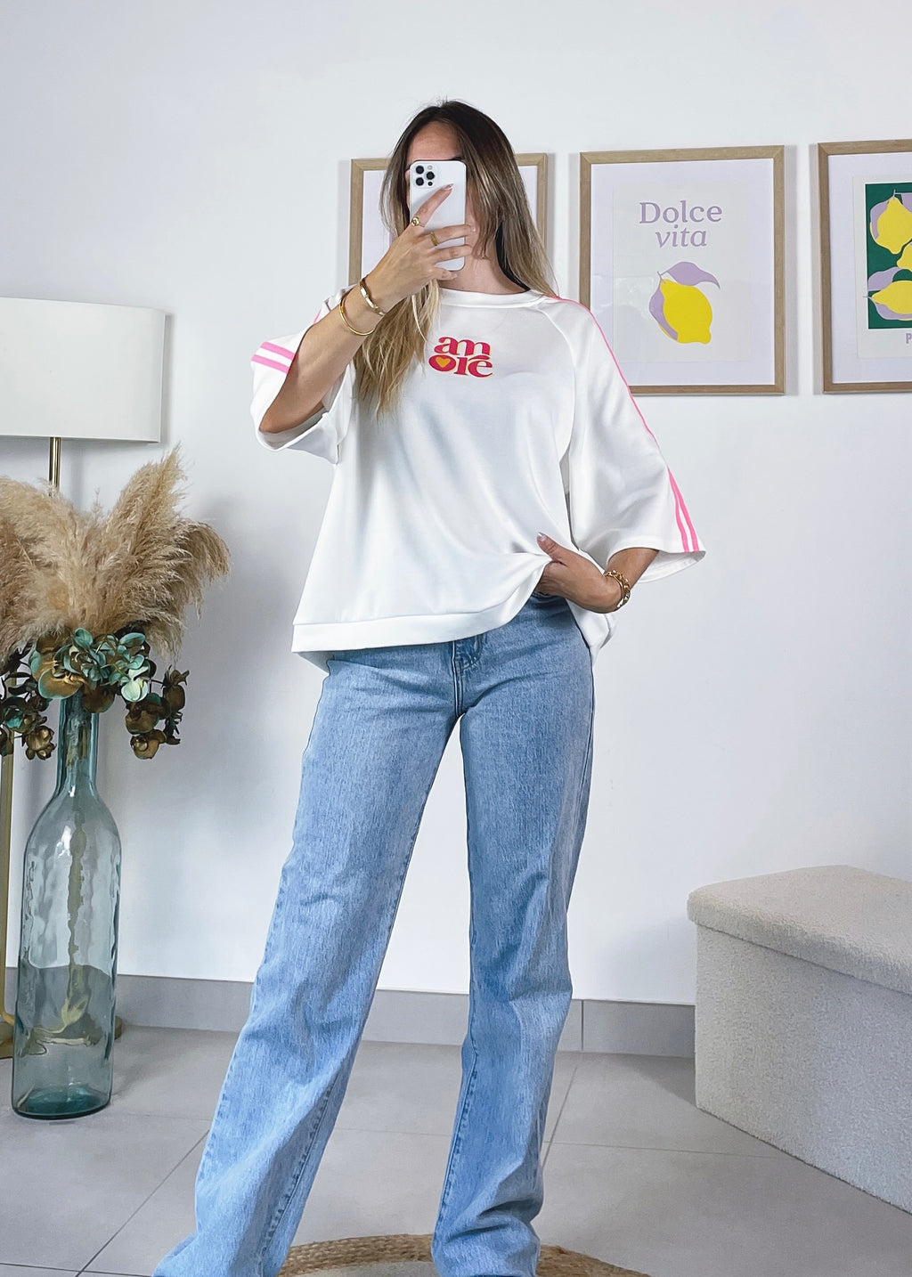 T-shirt Amore - Blanc